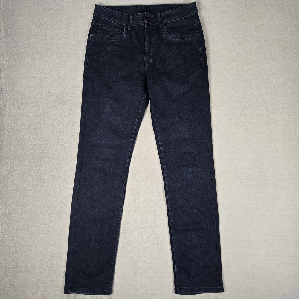 The Perfect Jean NYC Mens 31x34 Blue Slim Thick Dark‎ Wash Denim Jeans Stretch